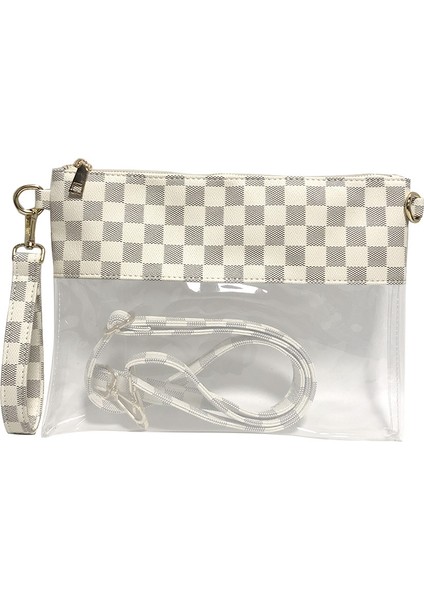 #2 Moda Su Geçirmez Pvc Çanta Bayan Leopar Jöle Çanta Kadın Pvc Baskılar Çanta Kızın Ekose Omuz Çantaları (Yurt Dışından) fiyatları