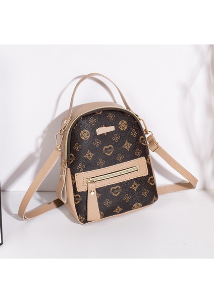 Kayısı Moda Küçük Bayanlar Mini Çanta Kadın Deri Sırt Çantaları Kızlar Için (Yurt Dışından)