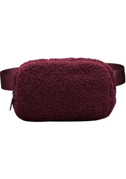 Bordo 2023 Sonbahar/kış Sıcak Peluş Spor Kadın Göğüs Çantası Rahat Hissediyorum Crossbody Çanta (Yurt Dışından)