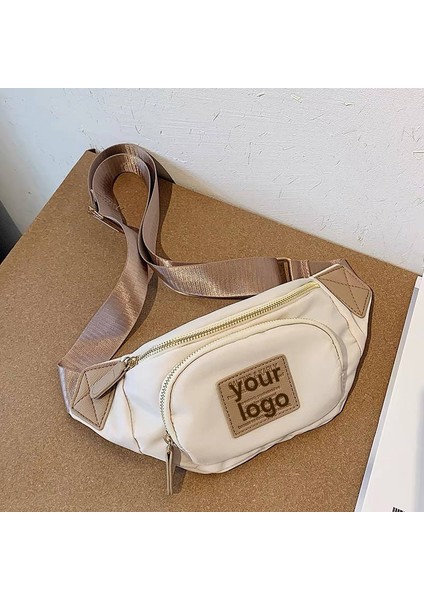 Beyaz Moda Şık Özel Satchel Çanta Fanny Kalça Bel Paketi Çapraz Vücut Çanta Kadın Serseri Kalça Göğüs Kılıfı Kemer Çantası (Yurt Dışından)