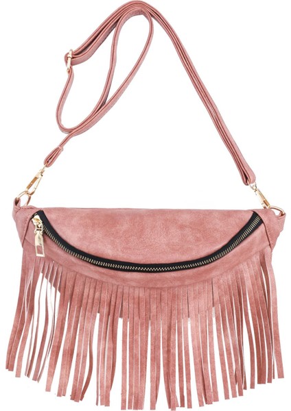 Bej Moda Pu Deri Göğüs Çantası Çıkarılabilir Püsküllü Crossbody Çanta Kadın Göğüs Çantaları Dom JA-448 (Yurt Dışından) indirimleri