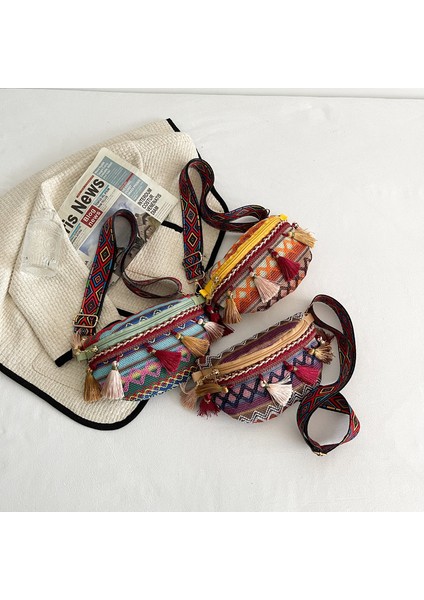 B Tasarımcı Püskül Crossbody Kadın Çanta Yüksek Kaliteli Kadın Taşınabilir Omuz Çantası Bahar Bolso Göğüs Çanta (Yurt Dışından) indirimleri