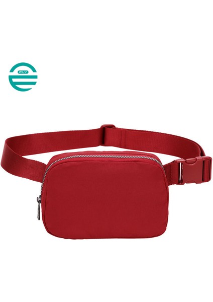Bej Fuliya Kadın Fanny Paketi Omuz Bel Çantası Taşınabilir Hafif Rahat Açık Unisex Göğüs Çanta (Yurt Dışından)