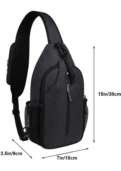 Açık Gri Rfid Crossbody Sling Sırt Çantası Sling Çanta Seyahat Yürüyüş Göğüs Çantası Sırt Çantası Kadınlar ve Erkekler Için Açık Sırt Çantası (Yurt Dışından) fiyatları
