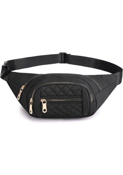 4 Çok Fonksiyonlu Kadın Düz Renk Göğüs Çantası Bayan Crossbody Çanta Bir Omuz Bel Çantası (Yurt Dışından)