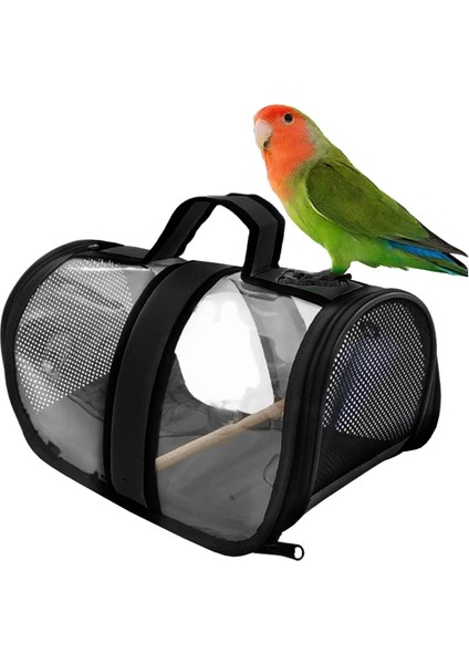 Tünekli Taşıma Çantası 20 x 30 cm Siyah