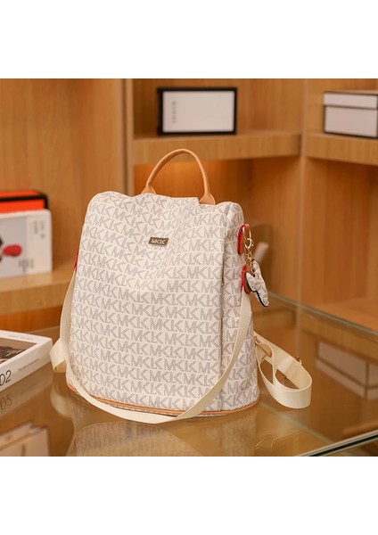 Stil 1 Beyaz 2023 Büyük Kapasiteli Hırsızlığa Karşı Sırt Çantaları Moda Baskılı Pvc Sırt Çantası Anne Seyahat Çantaları Kadın Küçük Marka Tasarımcısı Okul Çantaları (Yurt Dışından) indirimleri
