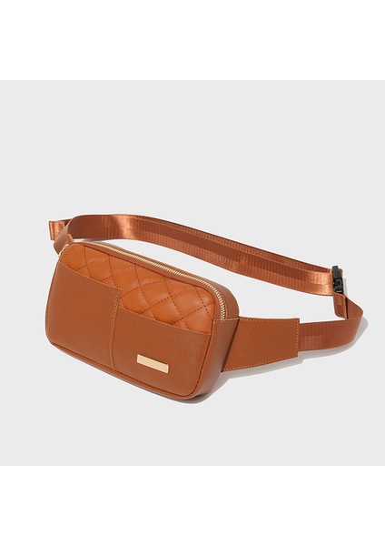 Gri Trendy Açık Crossbody Kemer Özel Moda Lüks Bel Çantası Rahat Göğüs Fanny Paketi Kızlar Için (Yurt Dışından)
