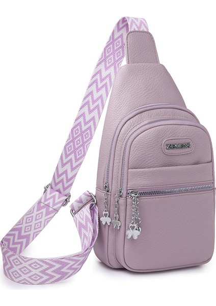 Mavi Özel Logo Kadın Bel Kemeri Pu Crossbody Göğüs Çantası Askılı Çantalar Gitar Askısı Deri Göğüs Çantası (Yurt Dışından) fırsatları