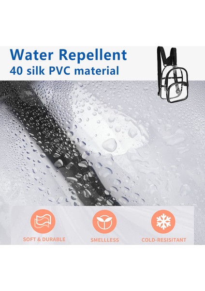 Mavi 2023 Eko Şık Unisex Plastik Kolej Kız Rahat Spor Kadın Temizle Şeffaf Pvc Su Geçirmez Sırt Çantası Okul Çantaları Sırt Çantası (Yurt Dışından) fırsatları