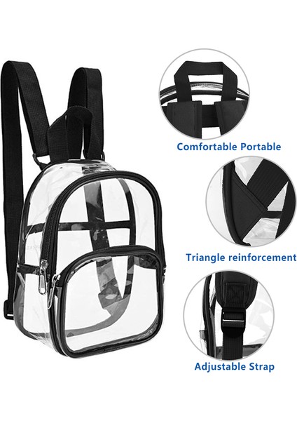 Mavi 2023 Eko Şık Unisex Plastik Kolej Kız Rahat Spor Kadın Temizle Şeffaf Pvc Su Geçirmez Sırt Çantası Okul Çantaları Sırt Çantası (Yurt Dışından) indirimleri