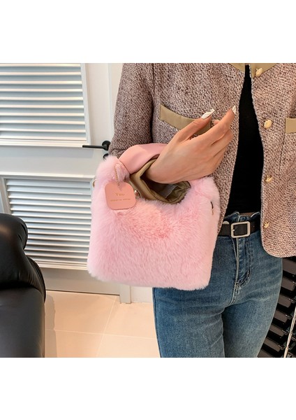 3 Kış Moda Peluş Omuz Askılı Çanta Bayanlar Kadınlar Için Crossbody Çanta Yumuşak Taklit Kürk Çanta (Yurt Dışından) indirimleri
