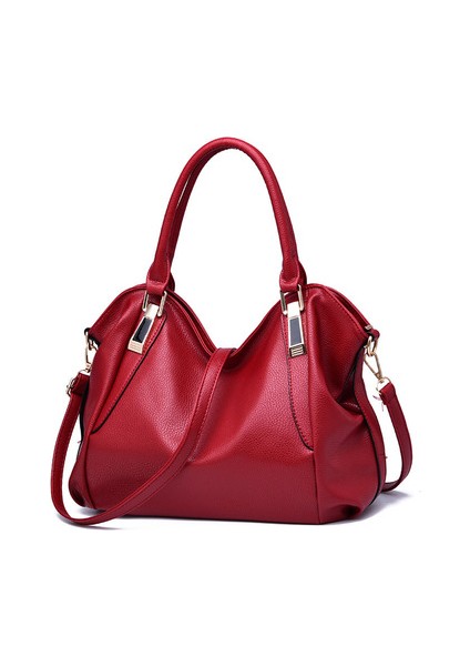 Pembe Büyük Deri Hobo Çanta Kadınlar Için Gizli Taşıma Çivili Omuz Çantası Çapraz Vücut Çanta Moda (Yurt Dışından) modelleri