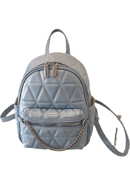Siyah Yeni Küçük Kadın Sırt Çantaları Bayanlar Tasarımcı Çanta Kızlar Için Elmas Kafes Satchel Omuz Çantası Zincirli (Yurt Dışından) modelleri