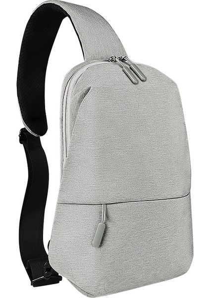 Melang Gri XB03 Çok Fonksiyonlu Kadın Sırt Çantaları Su Geçirmez Trendy Eğik Sling Omuz Crossbody Sırt Çantası Okul Kız Erkek Için (Yurt Dışından)