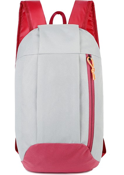 Pembe Beyaz Spor Eğlence Sırt Çantası Büyük Kapasiteli Aşınmaya Dayanıklı Hafif Moda Kadın Açık Yürüyüş Sırt Çantası Trendi (Yurt Dışından)