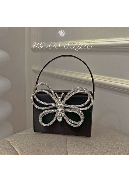 Gök Mavisi Kadın Altın Akşam Manşonlar Çanta Parti Balo Glitter Bling Çanta Gelin Düğün Çantalar Kelebek Şekilli Taklidi ile (Yurt Dışından) modelleri