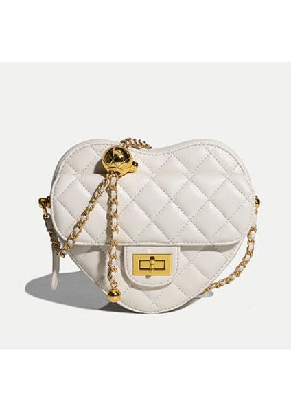 Bej Aşk Küçük Altın Top Elmas Zincir Çanta Kadın Yüksek Kaliteli Moda Çok Yönlü Küçük Koku Crossbody Çanta Koltukaltı Çanta (Yurt Dışından) fiyatları