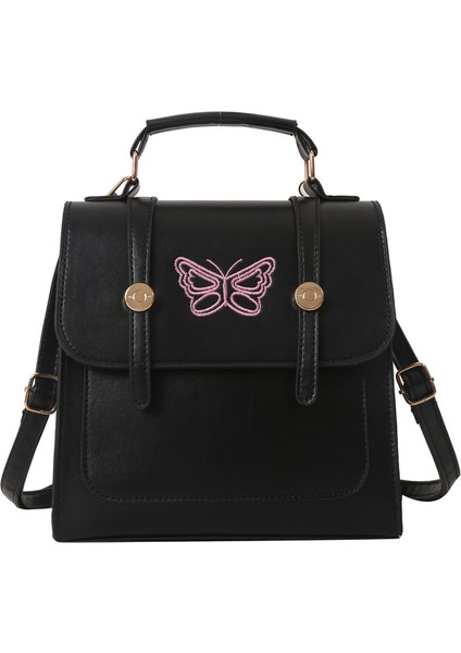 Beyaz HR299 Popüler Moda Basit Mizaç Nazik Sırt Çantası Yeni Kadın Tek Omuz Crossbody Çanta Pu Kelebek Küçük Kare Çanta (Yurt Dışından) fiyatları