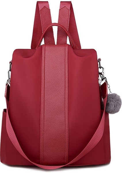 Bordo Çok Fonksiyonlu Pullu Unisex Okul Çantaları Naylon Su Geçirmez Açık Spor Amerikan F Kadınlar Için Sıcak Satış Kawaii Peluş Sırt Çantası (Yurt Dışından)
