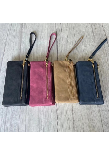 2 Moda Deri Cüzdan Kadın Çantalar Bayanlar Uzun Bileklik Debriyaj Para Kartı Sahipleri Kadın Için (Yurt Dışından) indirimleri