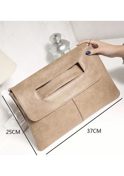Kahverengi Kadın Manşonlar Pu Deri Crossbody Çanta Kadın Omuz Messenger Laptop Çantası Macbook Kılıfı Çanta Büyük Bayan Çanta (Yurt Dışından) fırsatları