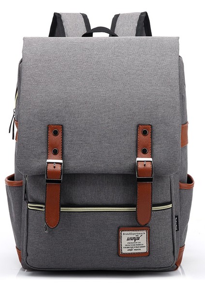 Koyu Gri Vintage Laptop Sırt Çantası Kadın Erkek Okul Kolej Sırt Çantası Rahat Sırt Çantaları Moda Sırt Çantası 15 Inç Dizüstü Bilgisayara Uyar (Yurt Dışından) fiyatları
