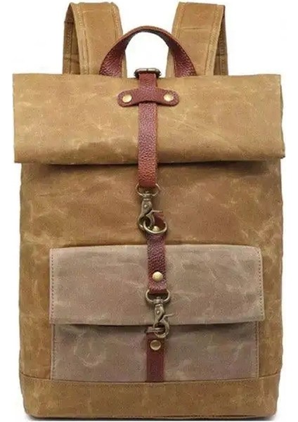 Haki Yeni Nokta Özel Şık High-End Kadın Sırt Çantası Anti-Hırsızlık Açık Eğlence Seyahat Dizüstü Sırt Çantası Kadın Kanvas (Yurt Dışından)