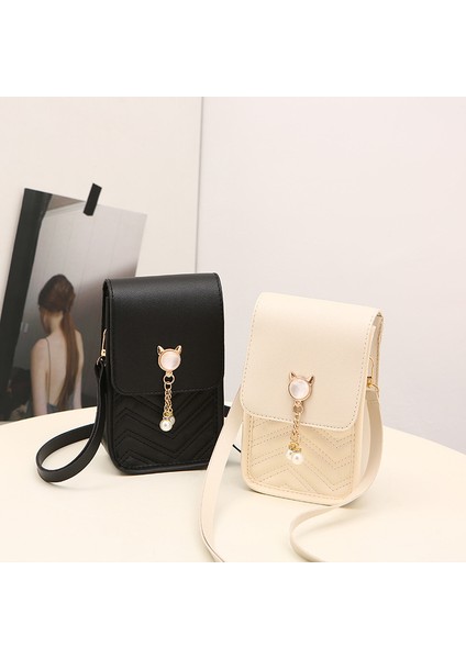 Kırmızı Kadın Inci Mini Cep Telefonu Omuz Çantası Eşkenar Dörtgen Messenger ÇANTA.Z0435 (Yurt Dışından) fiyatları