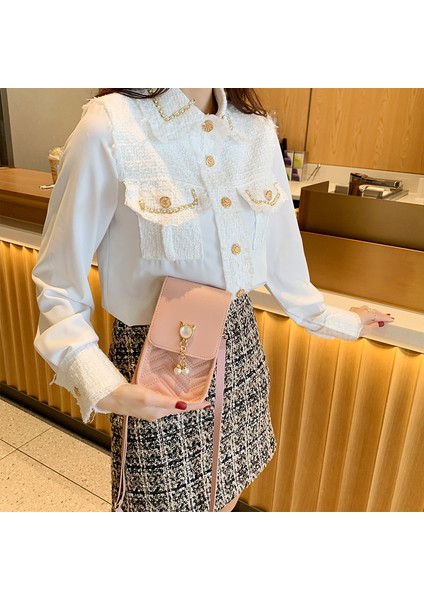 Kırmızı Kadın Inci Mini Cep Telefonu Omuz Çantası Eşkenar Dörtgen Messenger ÇANTA.Z0435 (Yurt Dışından) indirimleri