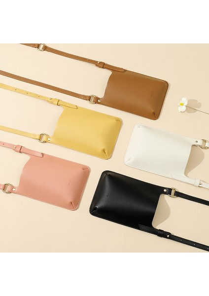 Siyah 2021 Yeni Moda Kadın Mini Dikey Asılmış Cep Telefonu Çantası Omuzdan Askili Çanta Crossbody Çanta Basit (Yurt Dışından) fiyatları