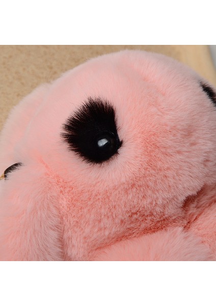 13 Sevimli Kabarık Tavşan Kürk Ponponlar Zincir Çanta Kadın Karikatür Tavşan Tek Kollu Çanta Kabarık Kawaii Tavşan Omuz Peluş Çanta Sırt Çantası Kız (Yurt Dışından)
