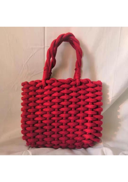 Turuncu Renkli Pamuk Halat Küçük Çanta Kadın Taşınabilir Çapraz Vücut Çanta Moda Vintage Kadın Çantaları (Yurt Dışından) fiyatları