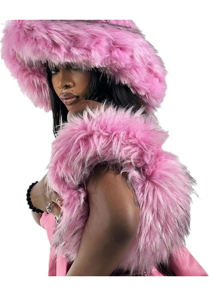 Gül Kırmızı Meşgul Kız RS4795 Dropshipping Taklit Kürk Şapka Kadın Birçok Renk 2023 Kış Sıcak Şapka ve Çantalar Çanta Seti (Yurt Dışından) fırsatları