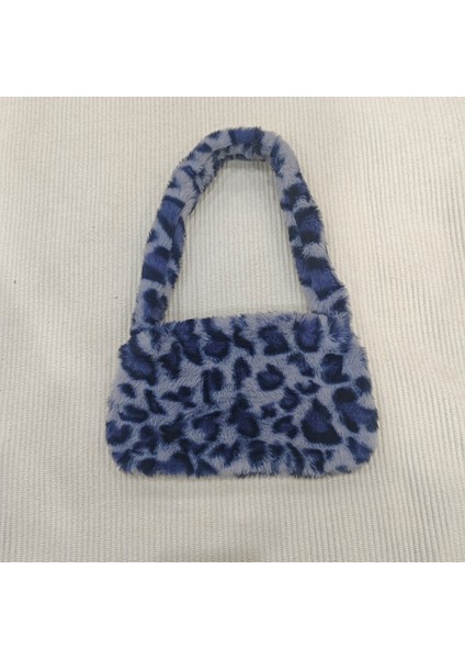 Haki Özelleştirilebilir Moda Sevimli Baskılı Mini Omuz Çantası Kadın Kış Peluş Çanta Hayvan Desenli Tote Çanta (Yurt Dışından)