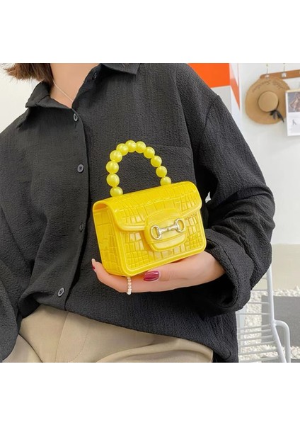 Açık Yeşil Yeni 2023 Pvc Küçük Jöle Çantalar ve Çanta Mini Crossbody Çanta Çanta Bayan Omuz Çantası Kadınlar Için (Yurt Dışından)