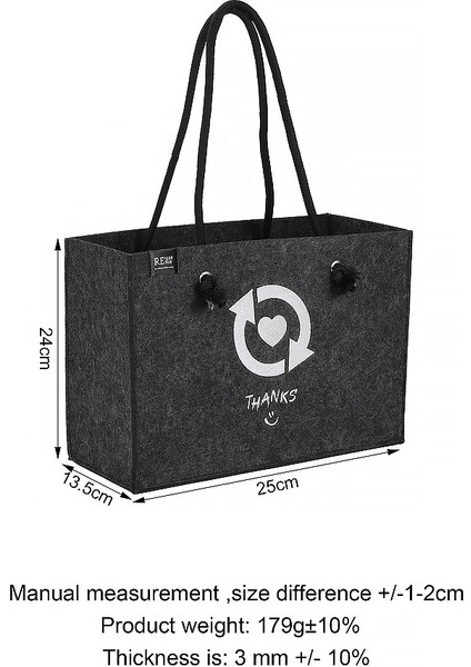 Özelleştirilmiş Renk Özel Modern Stil Keçe Tote Çanta Seyahat Için Saplı Kadın Çanta (Yurt Dışından) modelleri