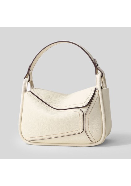 Bisküvi Renk Kadınlar Için Özel Çanta Yumuşak Hakiki Deri Yüksek Kaliteli Sling Omuz ve Crossbody Çantalar Lüks Bayanlar Çanta (Yurt Dışından)