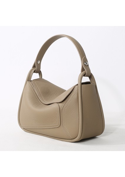 Bisküvi Renk Kadınlar Için Özel Çanta Yumuşak Hakiki Deri Yüksek Kaliteli Sling Omuz ve Crossbody Çantalar Lüks Bayanlar Çanta (Yurt Dışından)
