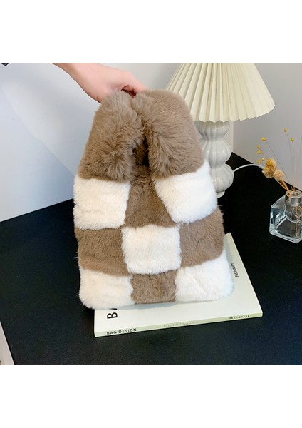 Yeşil Moda Tasarım Sac Pour Femme Peluş Çanta Kürklü Özel El Çantası Kadın Çanta Bayanlar Için (Yurt Dışından)