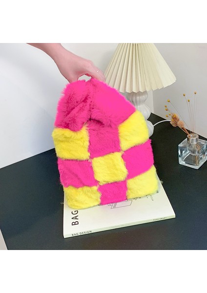 Yeşil Moda Tasarım Sac Pour Femme Peluş Çanta Kürklü Özel El Çantası Kadın Çanta Bayanlar Için (Yurt Dışından) fırsatları