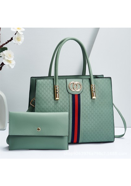 Sarı Moda Yeni Stil Düz Renk Çanta Büyük Kapasiteli Kadın Perçin Dört Parçalı Set Eğlence Bir Omuz Ziyafet Kadın Çantası (Yurt Dışından) fiyatları