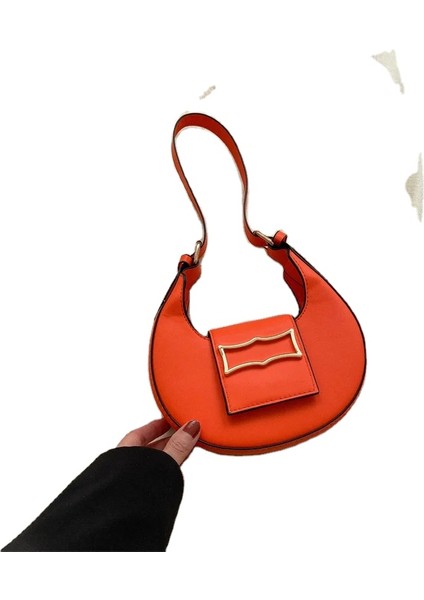 Haki Kaynak Fabrika Basit Yeni Stil El-Koltuk Altı Trend Moda Taşınan Kadın Çantası Tek Omuz Börek Çantası (Yurt Dışından) modelleri