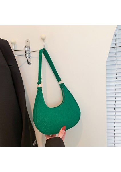 6 Moda Kadın Küçük Çanta Rahat Koltukaltı Keçe Çantalar Kadınlar Için Lüks Çanta Çantalar ve Çantalar (Yurt Dışından) modelleri