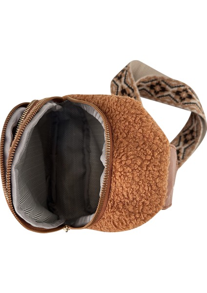 Mor Yeni Moda Kadın Crossbody Çanta 2023 Sonbahar Peluş Göğüs Çanta Bayan Fermuarlı Cebi DMA92418 (Yurt Dışından) fırsatları