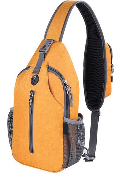 Mavi Caldivo Moda Su Geçirmez Crossbody Sling Sırt Çantası Moda Omuz Göğüs Çantası Kulaklık Deliği ile Kadın Erkek Konu Polyester Zip (Yurt Dışından) fiyatları