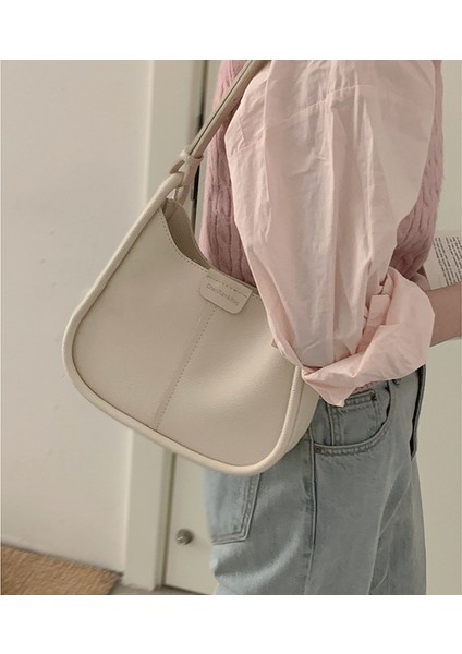 Pembe Kore Moda Koltuk Altı Çanta Kadın 2023 Yeni Basit ve Yüksek Kaliteli Tek Omuz Çok Yönlü Çapraz Vücut Çanta (Yurt Dışından)