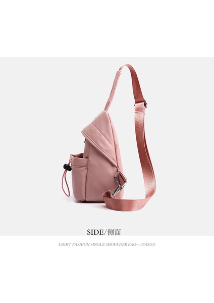 Gri Özelleştirilmiş Moda Kadın Rahat Spor Naylon Kese Bir Omuz Crossbody Göğüs Çantası (Yurt Dışından) fırsatları