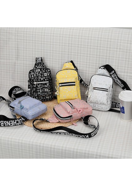 C5 Yeni Polyester Crossbody Tek Kollu Çanta Kadın Özel Logo Göğüs Çantası Su Geçirmez Tek Kollu Çanta Kızlar Kadınlar Için 2023 (Yurt Dışından) fırsatları