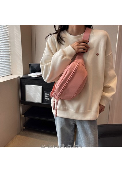 2 2023 Yeni Moda Özel Logo Düz Spor Salonu Spor Seyahat Kadın Crossbody Sling Omuz Göğüs Çantaları (Yurt Dışından) fırsatları